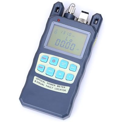 1KM All-in-one Portable Fiber Optical Power Meter Fiber Optic Cable Tester with SC and FC Connector and Visual Fault Locator Tester