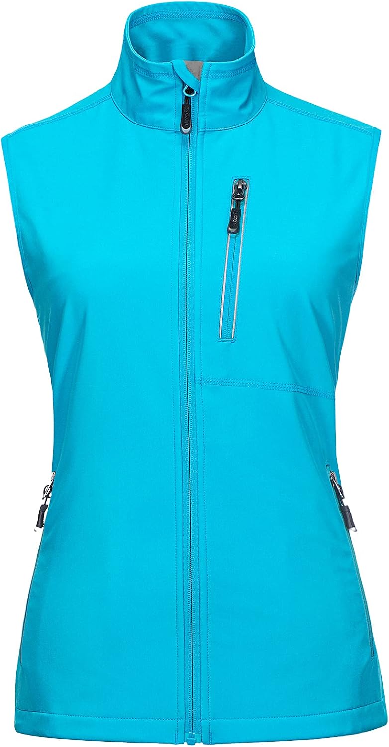 33000ft womens lightweight running vest outdoor softshell vest sleeveless jacket windproof waterproof breathable gilet for golf hiking