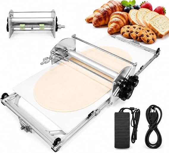 51.18"22.44" Electric Dough Sheeter for Bakery Pizza Croissant Pastry