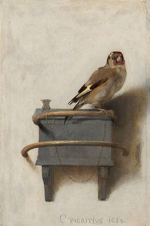 ArtExpert The Goldfinch by Carel Fabritius - 12x18 Art Print Poster