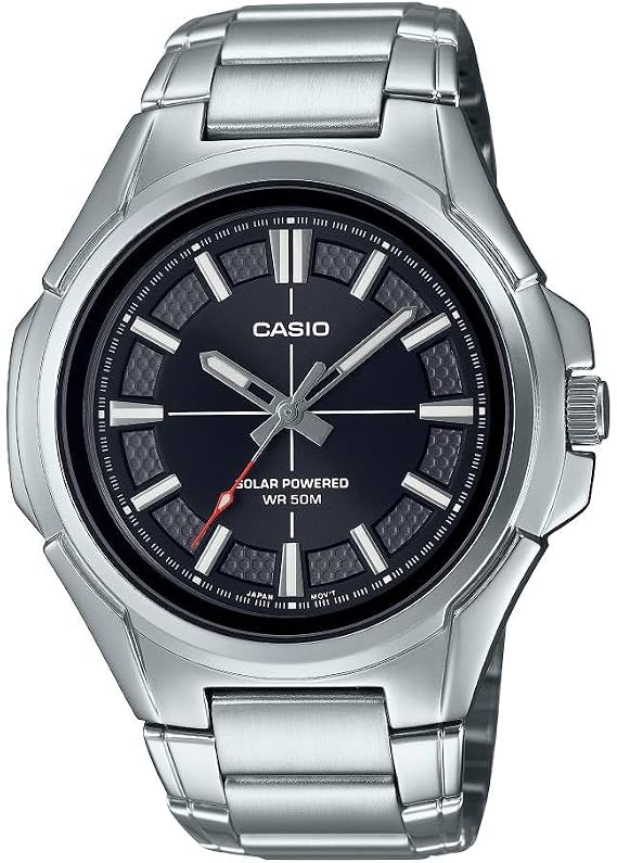 Casio Men's Watch - MTP-RS100D-1AVDF Black Dial, silver / black, Classic
