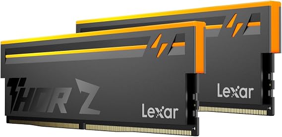 Lexar Thor Z RGB DDR5 RAM 32GB Kit (2x16GB) 6000MHz CL38 DRAM 288-Pin UDIMM