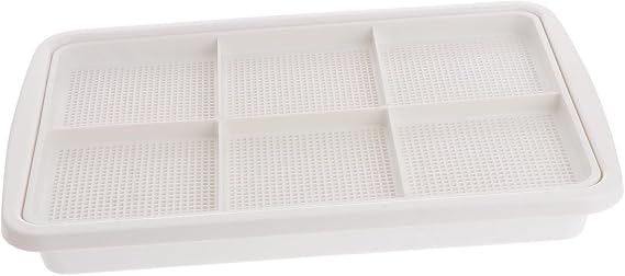 BESPORTBLE Hydroponic Seedling Tray Double-Layer Growing Trays for Flower Pot Sprouter Kit Garden Supplies for Hydroponic System Random Color