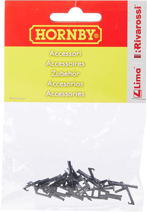 Hornby R8219 NEM Couplings - Spare Parts and Train Accessories for Hornby OO Gauge Model Railway Sets, Coupling and Modelling Tools - NEM Couplings (Pack of 10), Scale 1:76