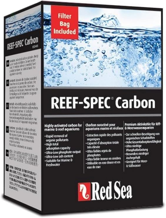 RedSea Reef SPEC Carbon Activated Carbon Highly Activated Premium Charcoal for Marine and Reef Aquariums (200 ml)
