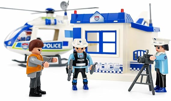 Toy Police Set Police Car Play Set for Toddler Boys, Kids Toys for Imaginative Play, Safe Police Toys & Gifts