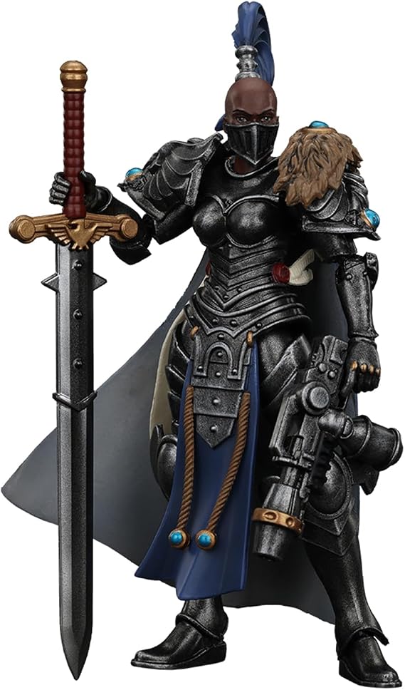 GWTCTOY JoyToy Warhammer 40K Genuine License 1:18 Action Figure, Sisters of Silence Argent Lynx Vigilator Cadre Vigilator 2