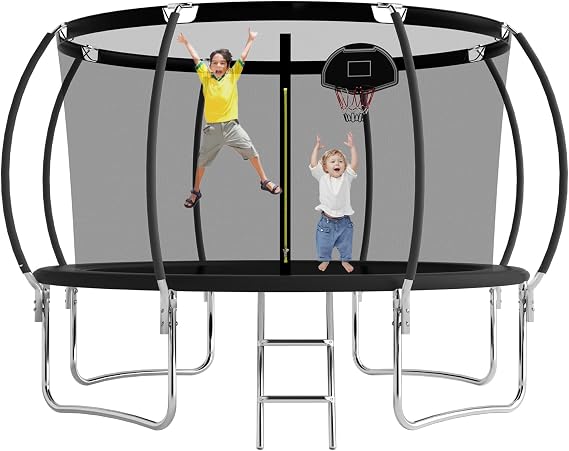 Trampoline with Net Trampoline Outdoor for Kids 10-14FT