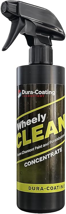 DURA-COATING TECHNOLOGY Wheely Clean Concentrate - Good for Chrome Wheel Cleaner, Clear-Coated, or Aluminum Wheel Cleaner - Professional Tire Shine & Rim Cleaner Spray - Car Care Solution - 1 oz