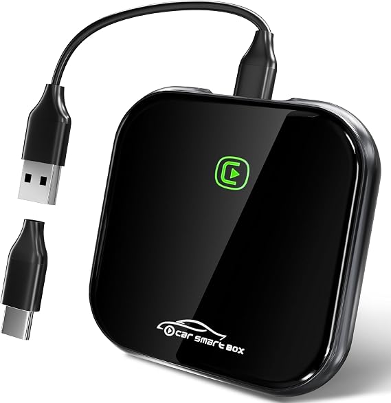 Wireless Carplay Adapter for Apple Converts Wired to Wireless,