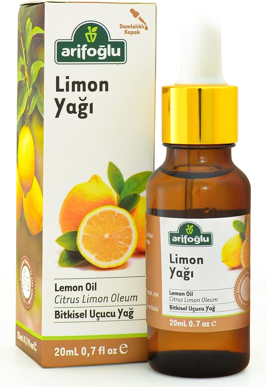Arifoğlu Limon Yağı, saf ve doğal limon özlerinden elde edilmiştir. 20mllik şişesiyle, ferahlatıcı ve canlı bir aroma sunar. Cildinize tazelik ve enerji katar.