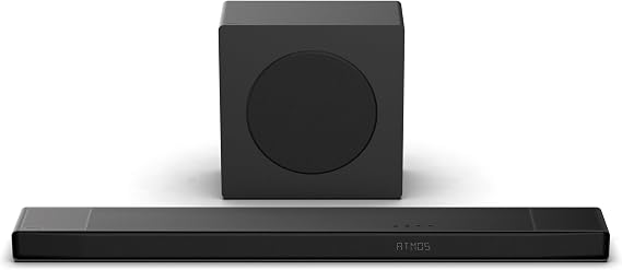 Hisense AX3120Q, 3.1.2 CH Soundbar, 2 up-firing speakers, Hi-Concerto,Dolby Atmos, DTS:X, Room fitting tuning,6.5" wireless subwoofer, EzPlay 3.0,ConnectLife
