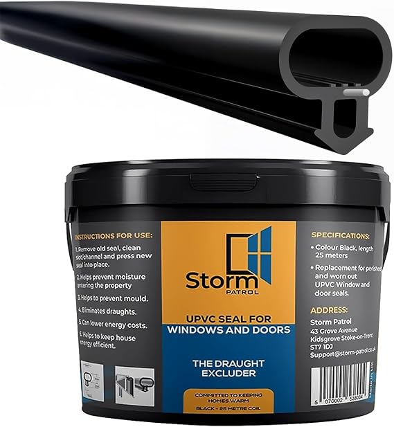 UPVC Replacement Door and Window Seal (25 Meters)
