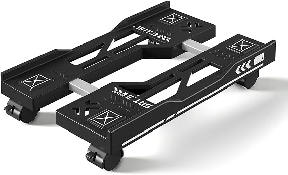 Adjustable Computer Tower Stand, Mobile PC Stand for Floor (Black)