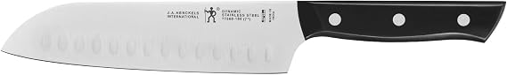 HENCKELS Dynamic Razor-Sharp Hollow Edge Santoku Knife 7 inch, German Engineered Informed by 100+ Years of Mastery