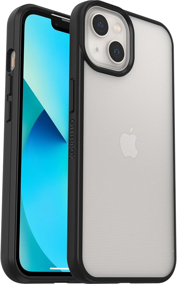 OtterBox iPhone 13 Stylish Case, Shockproof, Drop Resistant, Ultra Thin, Protective Case, Tested According to Military Standards, Transparent/Black, No Retail Package