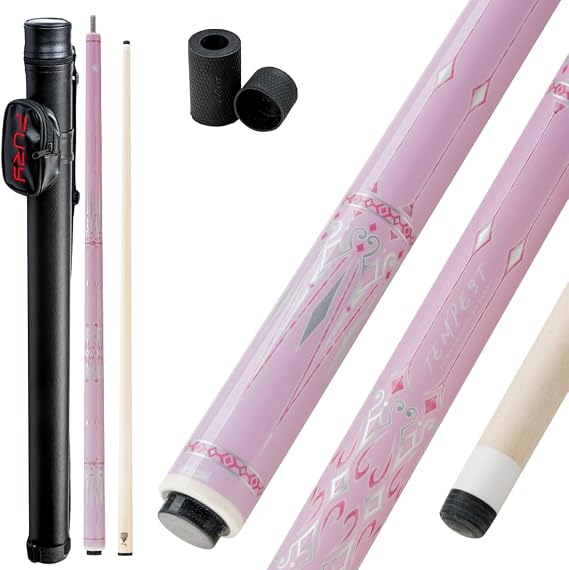 CRICAL-Fury AE-NT Series Pool Stick with 1X1 Hard Case,58" Maple Professional Billiard Cue Stick (10.5/11.5/12.5mm Tip) Pool Cue Set