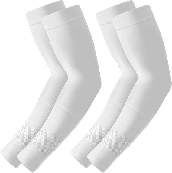 Arm Sleeves for Men Women to Cover Arms with Thumb Holes, Sun UV Protection Arm Warmers, for Volleyball Football Golf