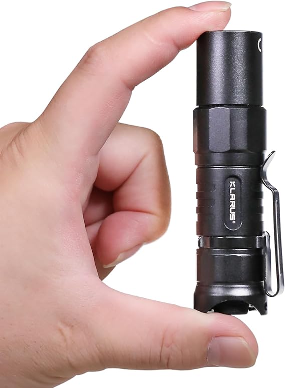 klarus XT1C Flashlight, 1000 Lumens Rechargeable EDC Flashlights, Max Run Time 150 Hours Two Switch Tactical Flashlight (XT1C New)