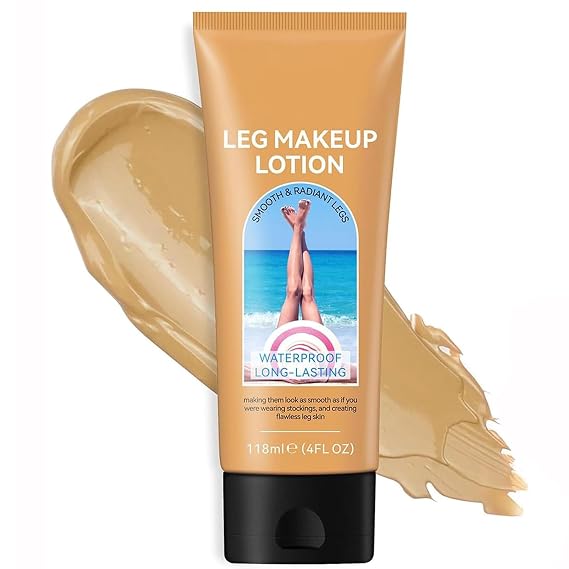 Waterproof Leg & Body Makeup - Tattoo Cover Up Makeup & Tattoo Concealer - Long Lasting Body Foundation - Easy Application - Flawless-Looking Legs - Subtle Sun-Kissed Finis - Medium