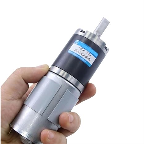 12V 45W 24V 50W DC Planetary Gear Motor 42MM Adjustable Speed CW CCW MY42GP-775 Carbon Brush for Automation Equipment(263RPM,24VMotor and Bracket)