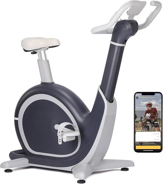 Exercise Bike,Smart Fitness Bike with 36 Levels Magnetic Resistance & 350LBS Weight Capacity,Personalized Training,LED Display & Comfortable Seat Cushion,Smart APP,for Home Gym