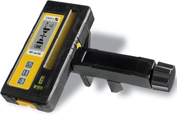 STABILA REC 160 RG Laser Receiver for Rotary Lasers, Cat. No. 07340 | Professional grade laser receiver designed for use with rotary laser levels, features easy-to-read display for precise