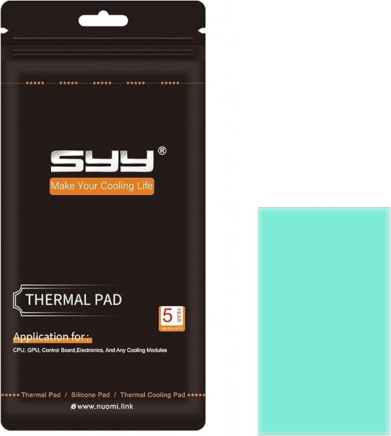 Silicone Thermal Pad 80x40x1mm for CPU GPU SSD Heatsink