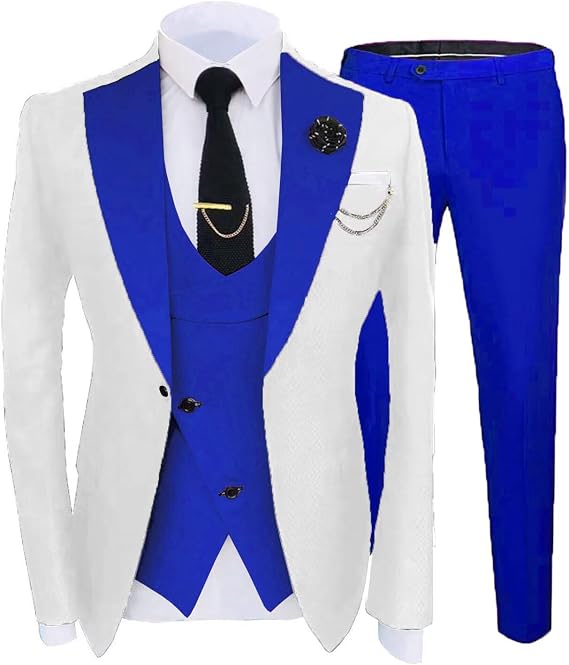 Groom Suits for Wedding 2026 Mens Slim Fit Fashion Tuxedo Dress Suit for Party ST-XZ009