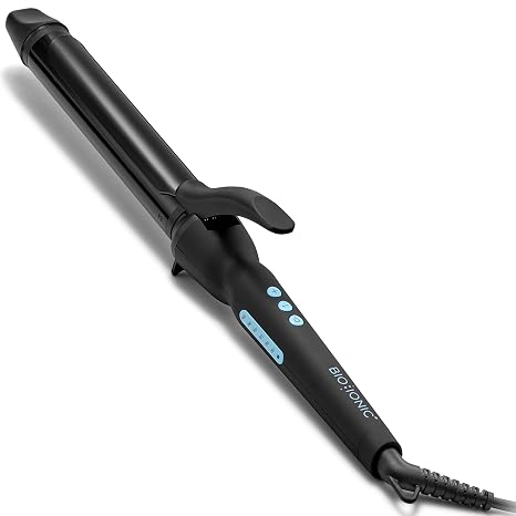 Bio Ionic Long Barrel Curling Iron, Moisture Heat Technology & NanoIonic MX | Versatile Curling Styler with Longer Barrel for Easy Hair Styling, Multiple Barrel Sizes for Frizz-Free, Defined Curls
