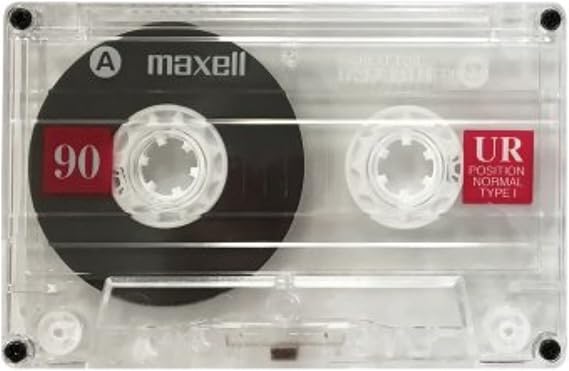 Maxell UR 90 Normal Bias Blank Audio Recording Cassette Tape, Low Noise, 90 Minute Recording Time, 5 Pack