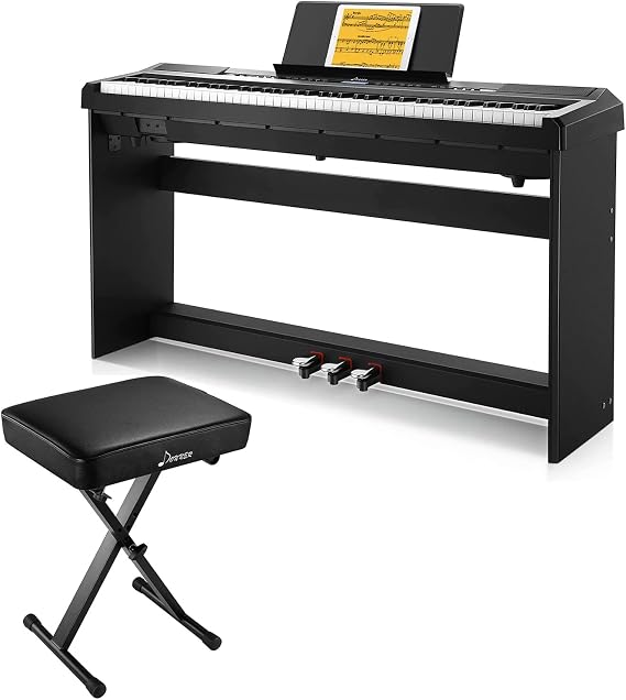 Donner DEP-20 Beginner Digital Piano + Piano Bench