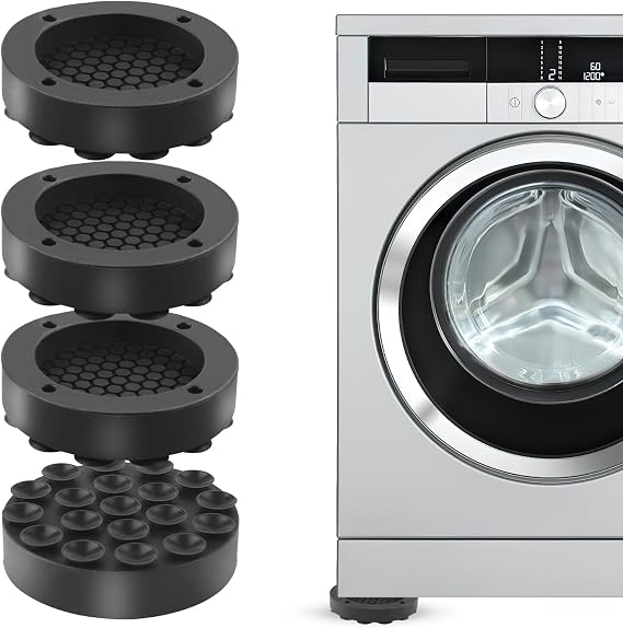 4pcs Anti Vibration Pads for Washing Machine Shock Absorber | Washing Machine Vibration Pads, Non-slip Washing Machine Feet Noise Cancelling for Dryer, Refrigerator, Treadm