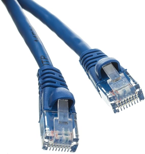 CableWholesale Cat6 UTP Ethernet Cable, Snagless Boot, PoE, 25 ft, Blue