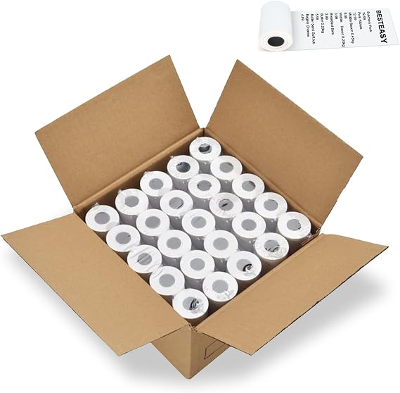 2-1/4'' x 50' Thermal Paper Rolls POS Cash Register Paper (500 Rolls)
