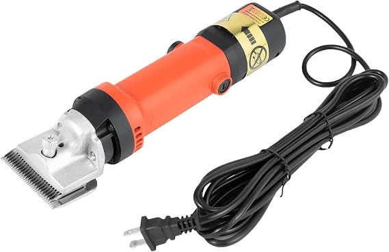 Electric Horse Clippers 6 Adjustable Speeds Powerful Copper Motor Quiet Livestock Grooming Kit for Farm Alpacas Ponies Cattle