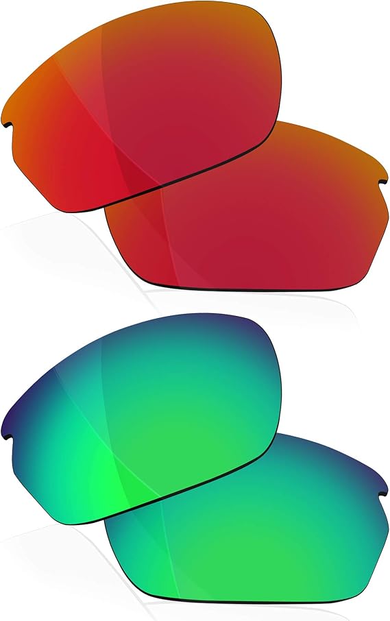 Polarized Lenses Replacement for Oakley Carbon Shift OO9302 Sunglasses - Lava Red + Python Green