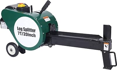 Double Flywheel Electric Log Splitter 7 Ton Electric Firewood Splitting Machine Portable Horizontal 2HP 16A,Electric Wood Splitter for Forestry Harvesting, Kindling Splitter Easy to Move & Store