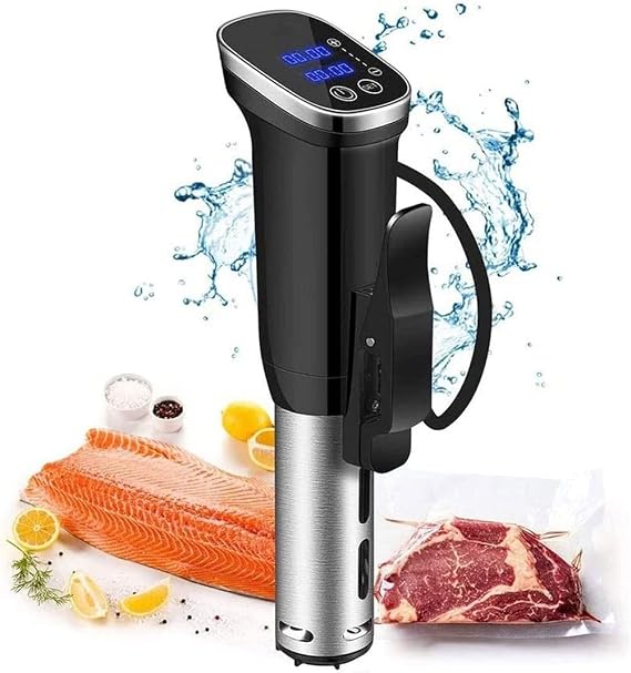 Sous Vide Cooker, 1200W Sous Vide Precision Machine, IPX7 Waterproof Immersion Circulator with Temperature Control, Digital Timer, Low Noise & Fast Heating