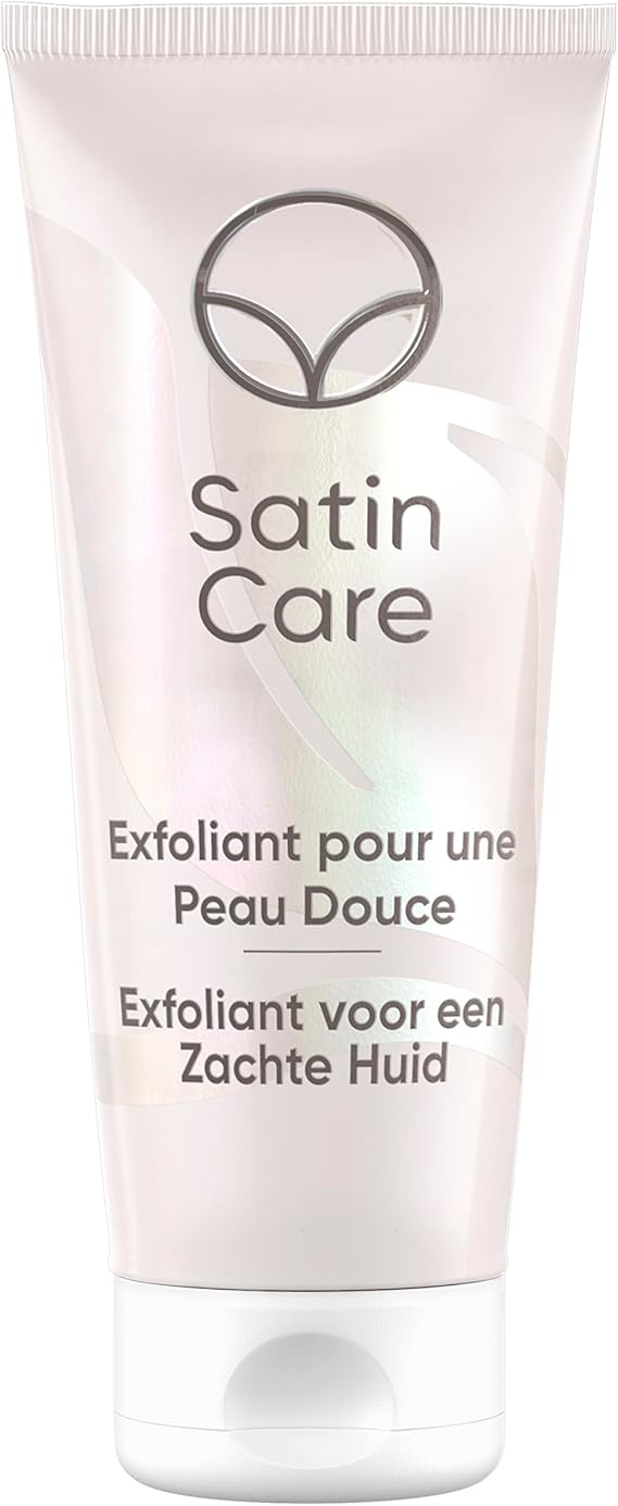 Gillette Venus Satin Care Pre-Shave Exfoliant for Skin and Pubic Hair, for Use During or Between Days of Hair Removal of the Intimate Areas, Gentle Fragrance-Free Formula