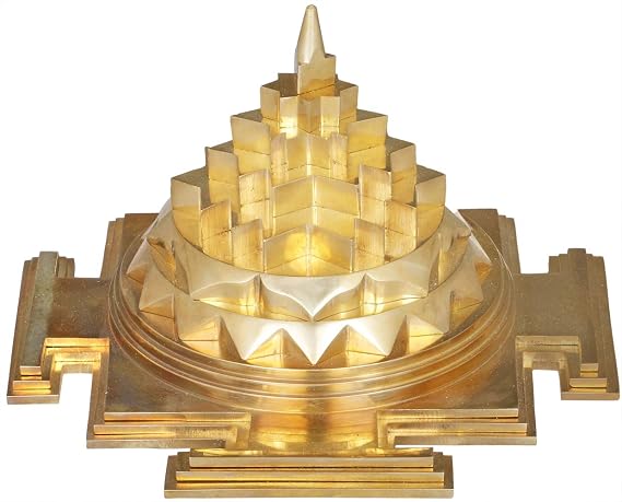 Exotic India Sri Yantra (Maha Meru) - Brass Statue