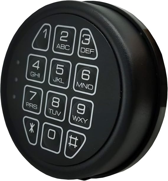 Gun Safe Replacement Lock Electronic Black Matte keypad Safe Lock | Black matte metal keypad