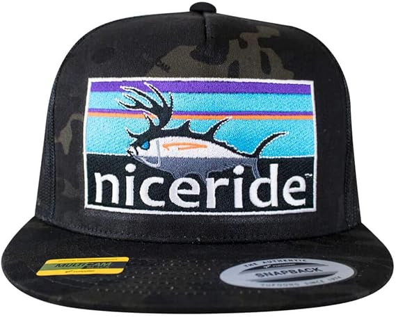 "Buck-Eye Explorer Horizon Embroidered Trucker Hat Adjustable Snapback Mesh Cap