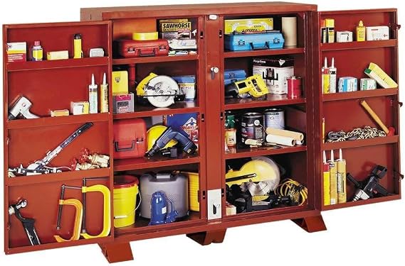 JOBOX 30 Inch Deep Heavy-Duty 2 Door Cabinet