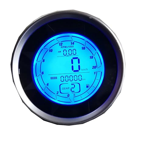 Motorcycle Tachometer Speedometer Motorbike Odometer Trip Meter Average Speed Cylinder 1 2 4 8 SX-05