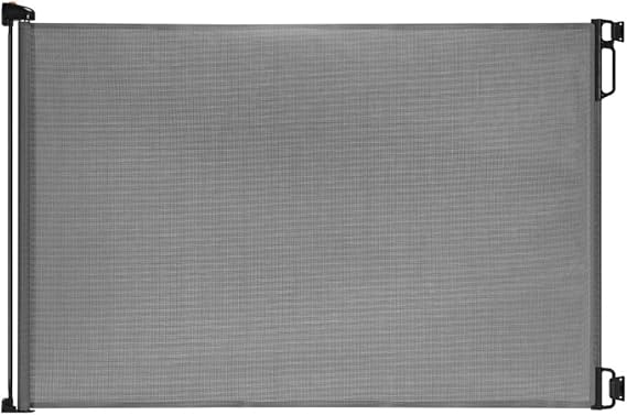 EasyBaby Extra Wide and Extra Tall Retractable Baby Gate Extends up to 71" Wide, 39.3" (100cm) Tall, Grey/Pet Retractable Gates for Stairs, Doorways, Hallways, Indoor and Outdoor