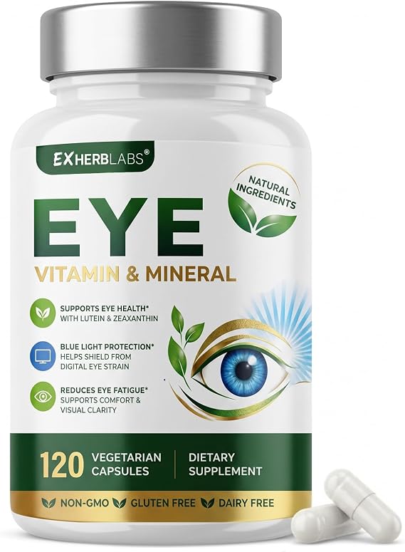 Lutein and Zeaxanthin Supplements, Eye Health Care, 120 Capsules