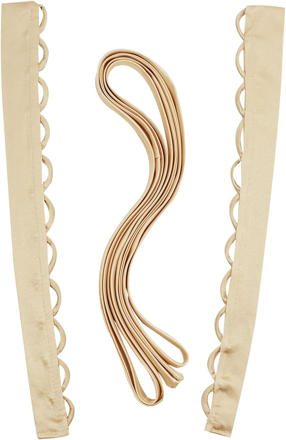 Womens Wedding Dress Loops Extender Adjustable Fit Satin Corset Back Kit Loops Lace up for Prom Dress