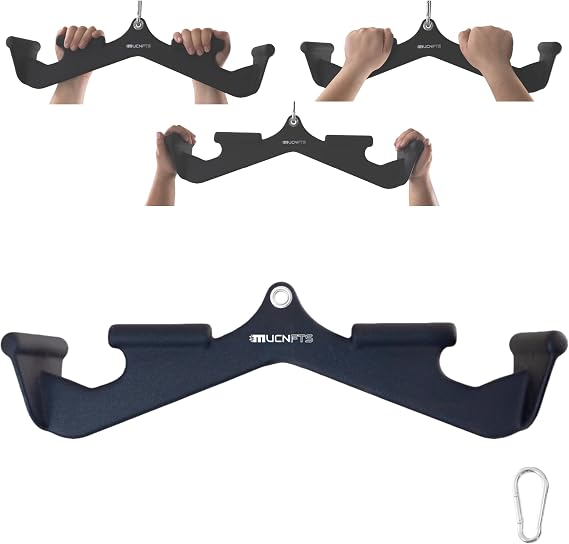 LAT Pulldown Attachments, Thickened Ergonomic Back Tricep Training Handle, LAT Pull Down Bar for Press Down Exercises, Cable Attachments for Gym and Home