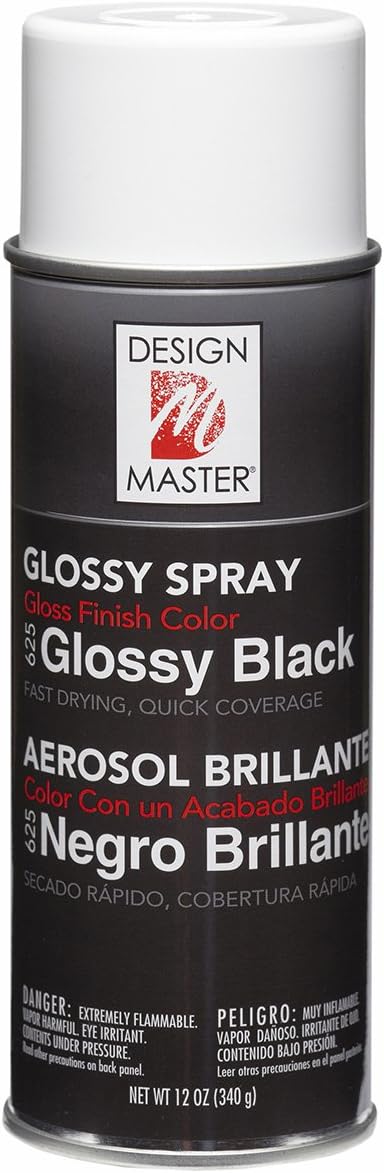 Design Master 625 Glossy Black Spray Paint